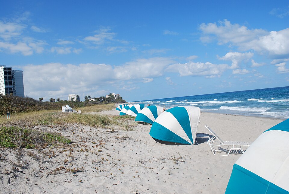 Atlantic Ocean beach in Boca Raton, Florida