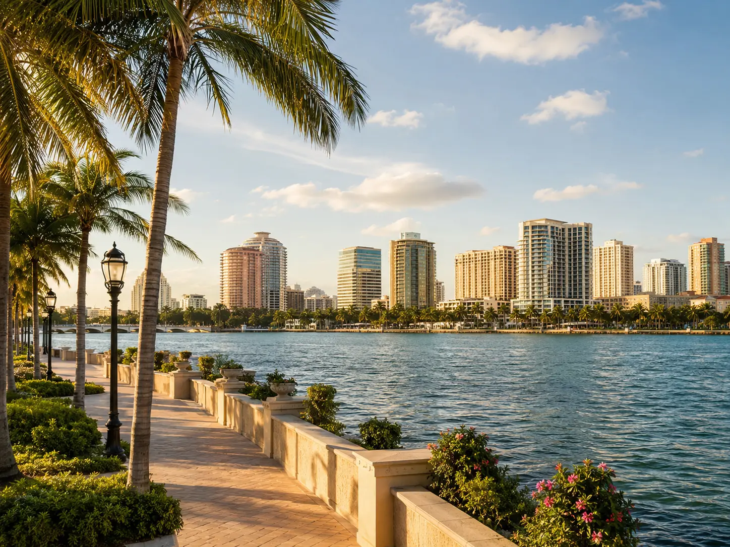Downtown West Palm Beach skyline and waterfront